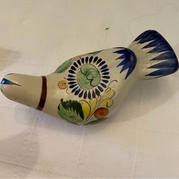 Mexican tonala hand painted bird - Picture 5 of 7